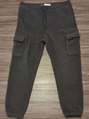 Old Navy Cargo Zip Pocket Sweatpants /Joggers Gray Men's Size  Large